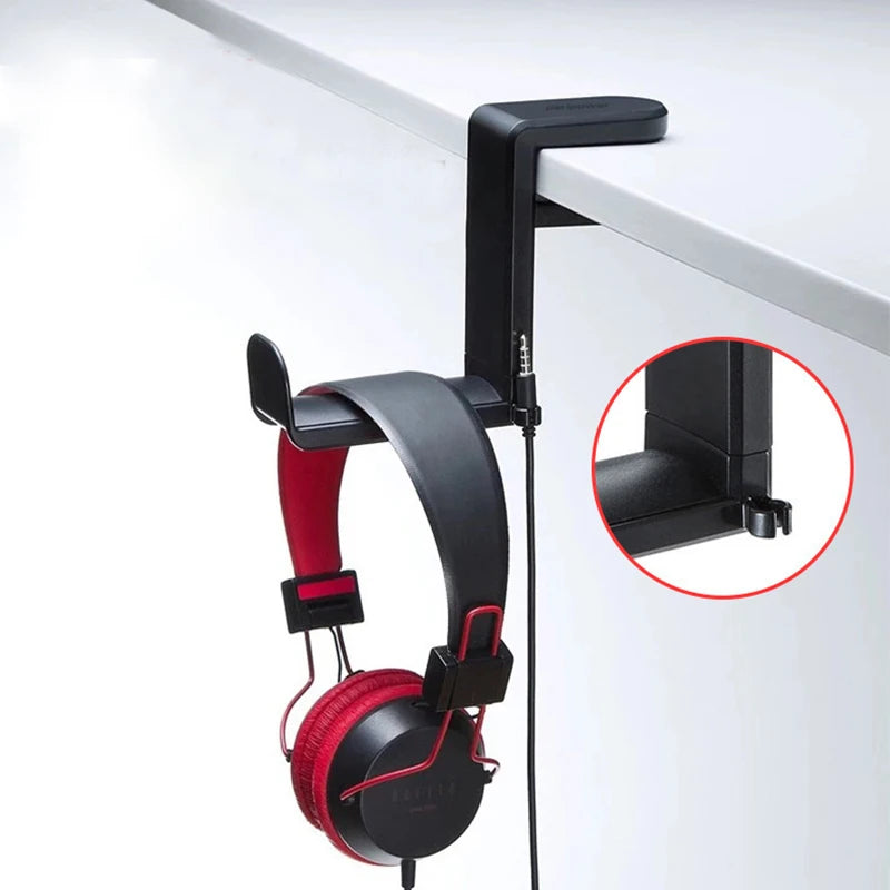 360° Rotating Headset Stand Desk Clamp | Headphone Hanger