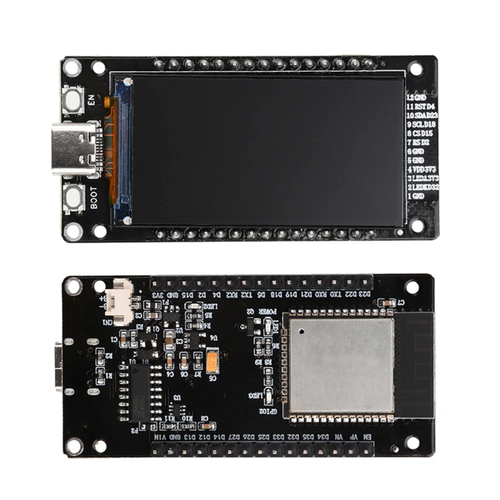 ESP32-WROOM-32 Dev Board with LCD, Wi-Fi & Bluetooth | Type-C