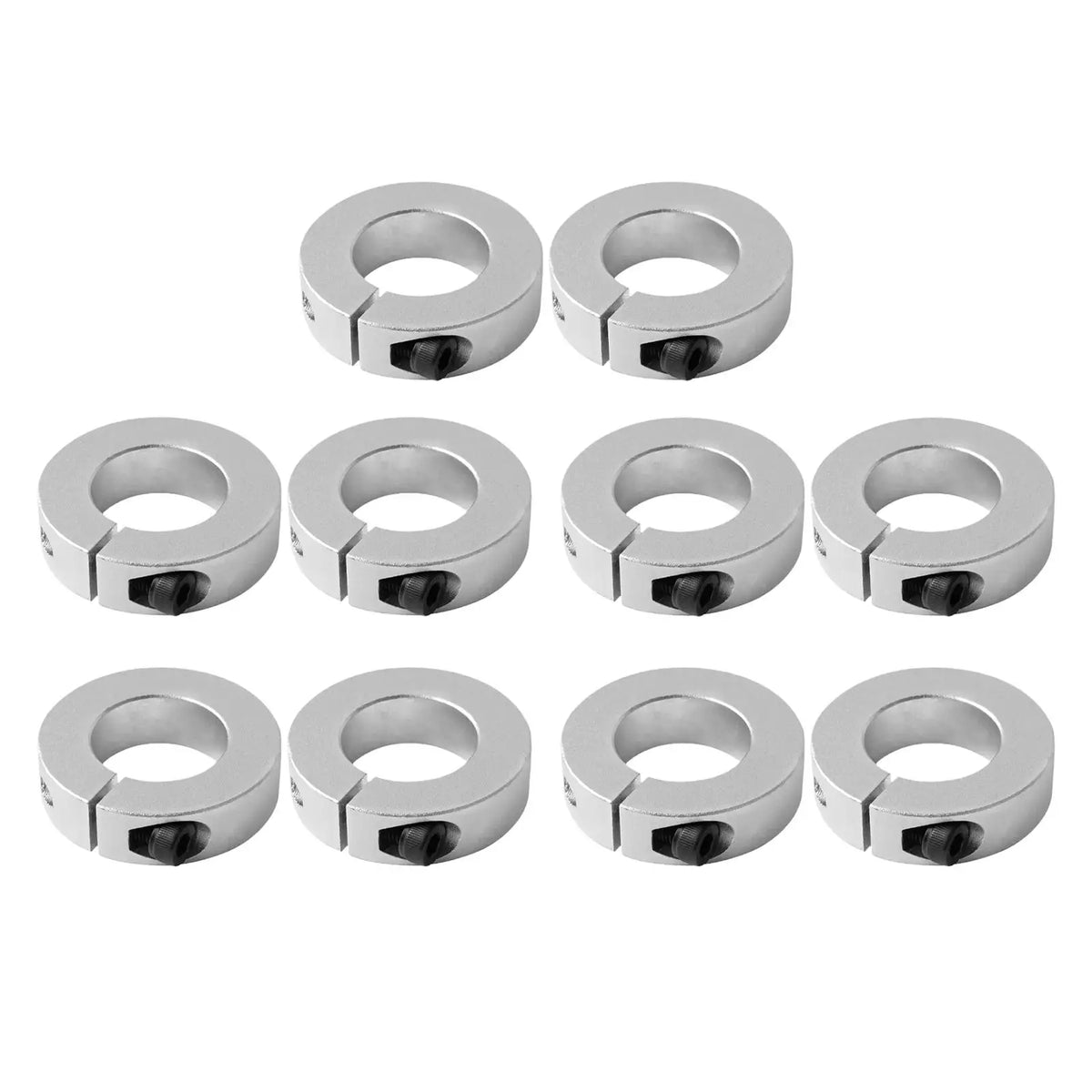 Aluminum Split Shaft Collars 2-Pack | Optical Axis Clamps
