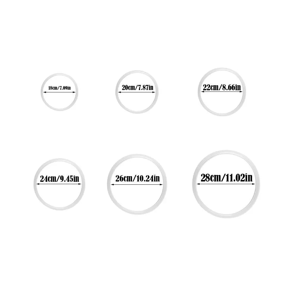 Silicone Pressure Cooker Sealing Ring | 6 Sizes | O-Ring Gasket