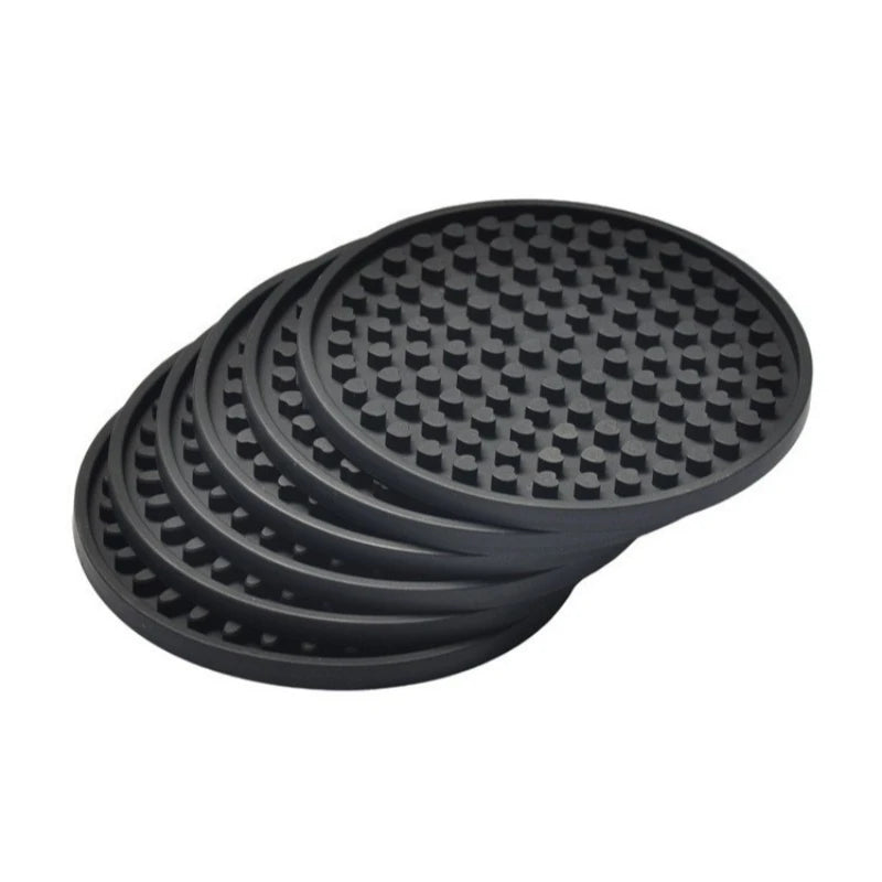 6-Piece Silicone Drink Coasters – Non-Slip Heat Insulation Set
