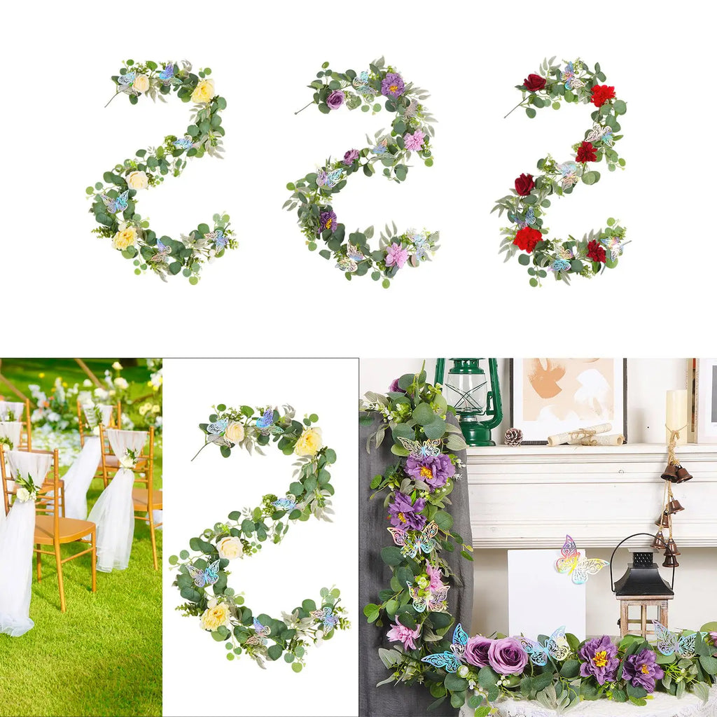 Artificial Peony Vine Garland 180cm – Wedding & Home Décor