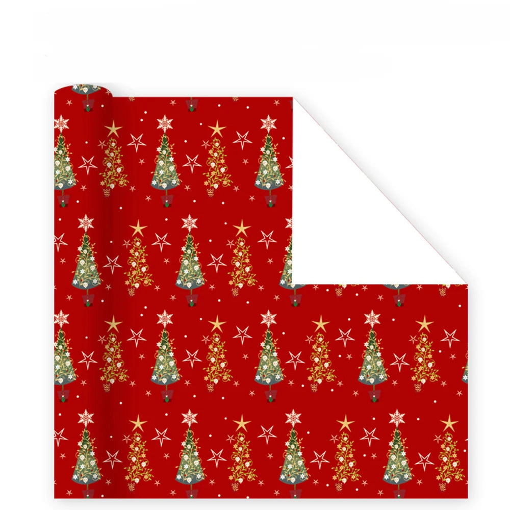 2025 Christmas Gift Wrapping Paper – Santa & Festive 50x70cm
