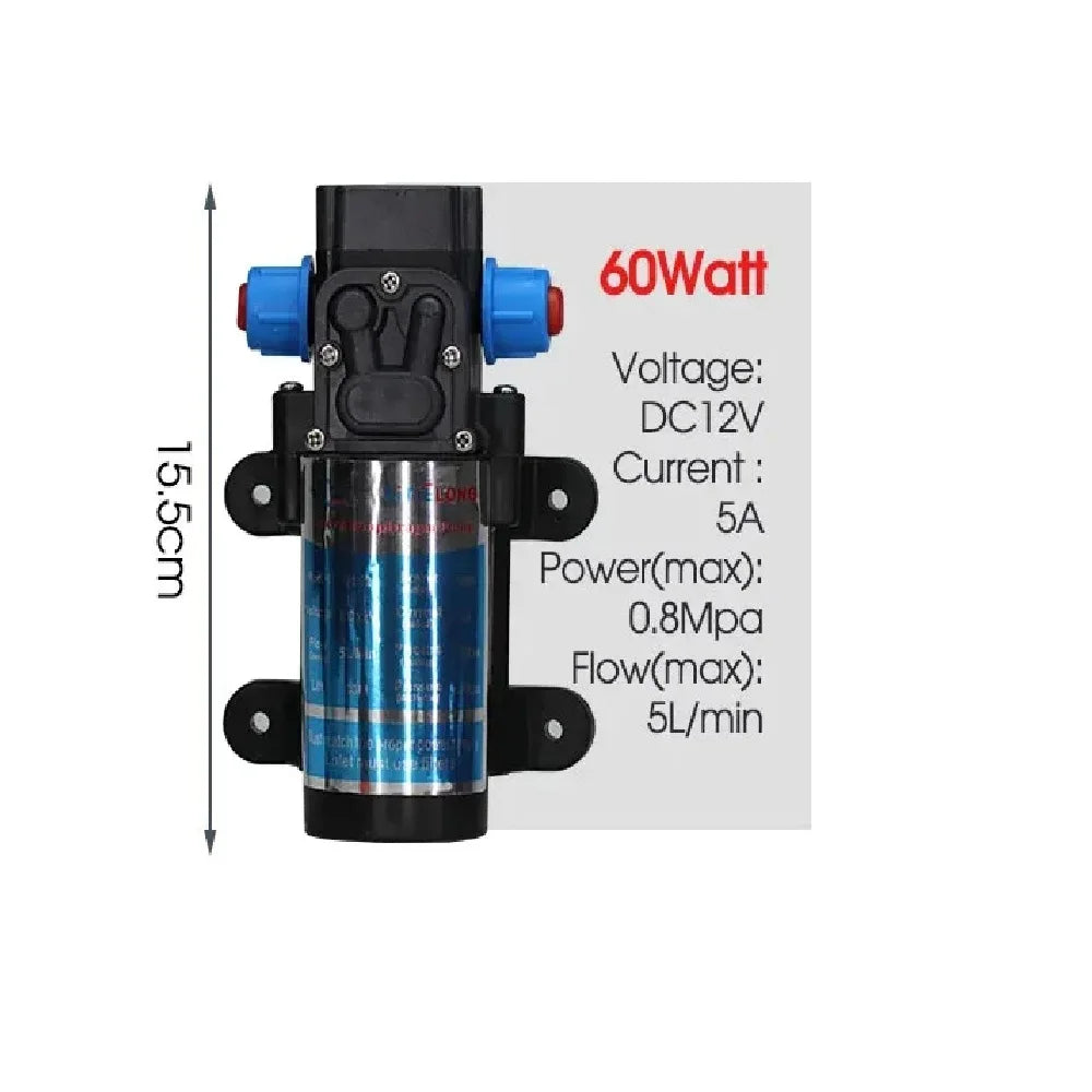 60W Self-Priming Pump Misting Cooling System | 1/4" Nozzle