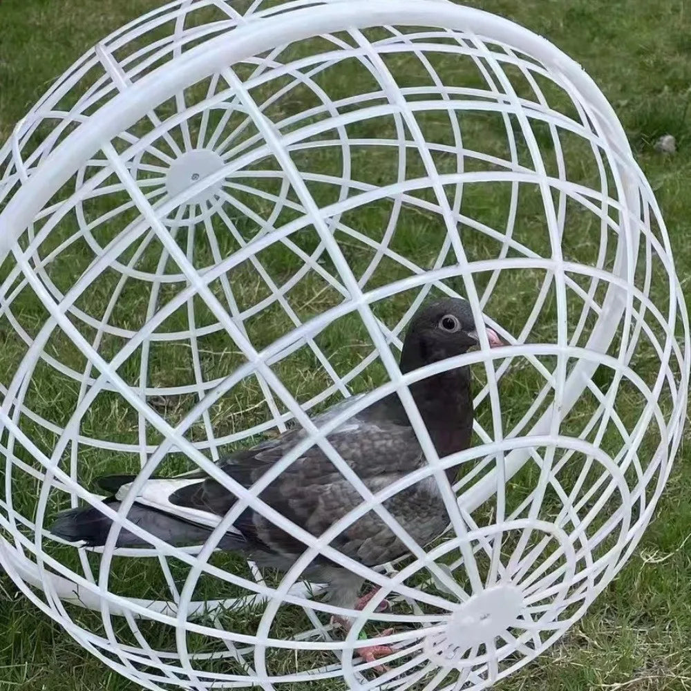 Portable Ball-Shaped Chicken Cage – Ventilated Outdoor Enclosure