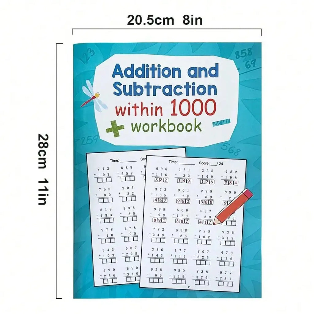 Grade 1–4 Math Workbook | Addition & Subtraction Within 1000