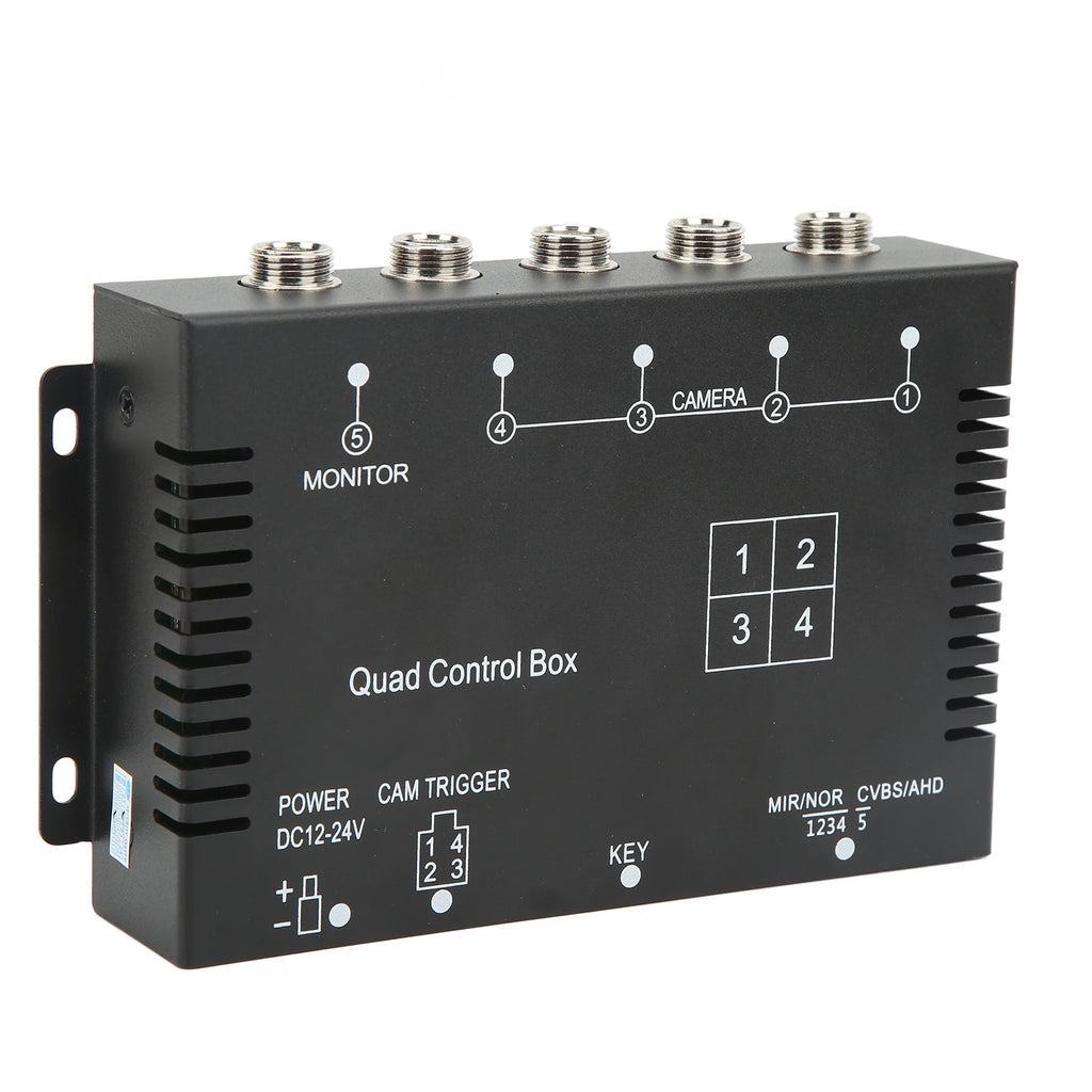 4-Channel 1080P AHD Video Splitter for RV Truck Bus Trailer