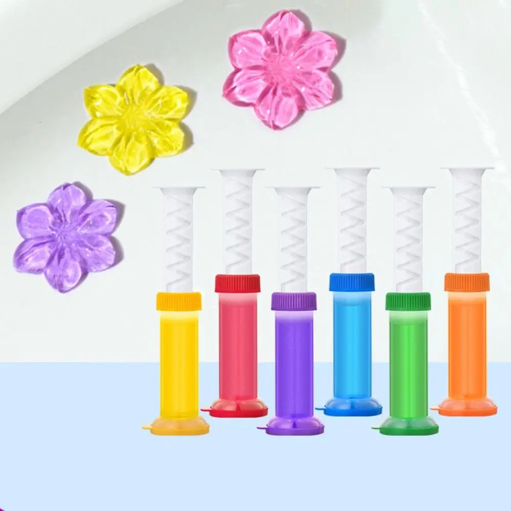 Flower Toilet Cleaner Gel – Aromatic Deodorizing Stamp 48ml