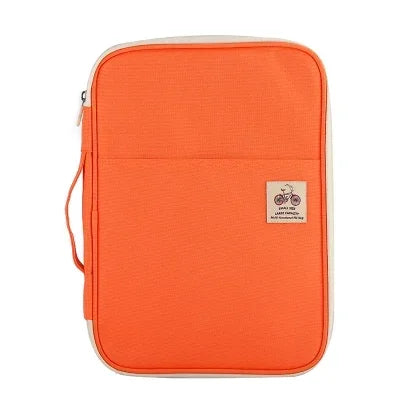 Waterproof A4 File Folder Zipper Bag – Large Capacity Document Case
