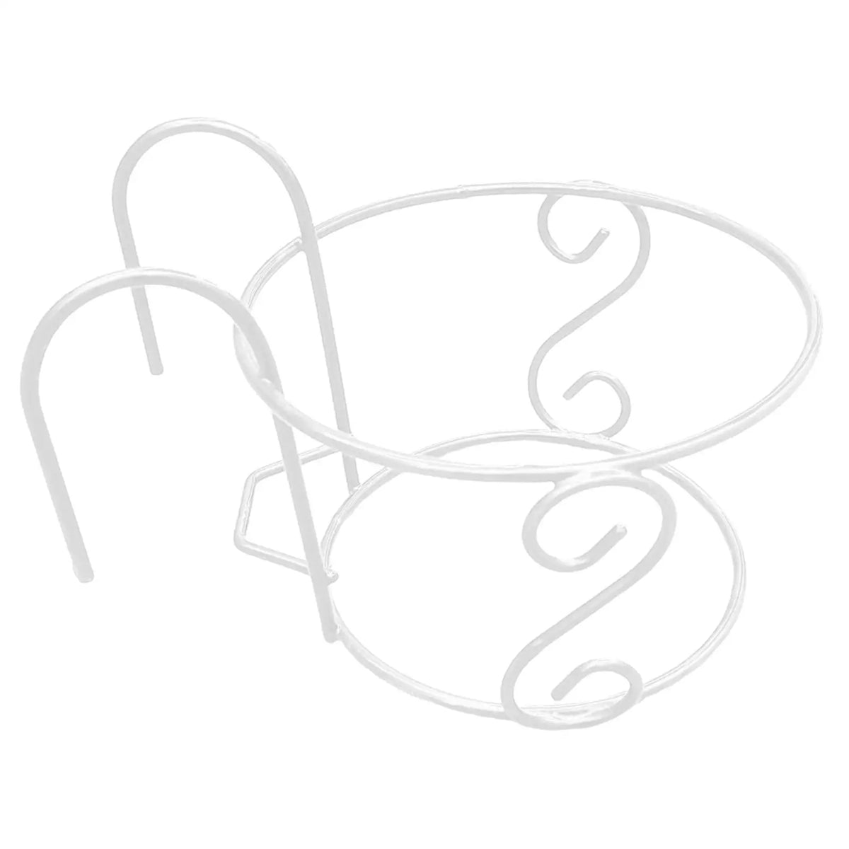Metal Hanging Planter Basket with Hook – Railing Flower Pot