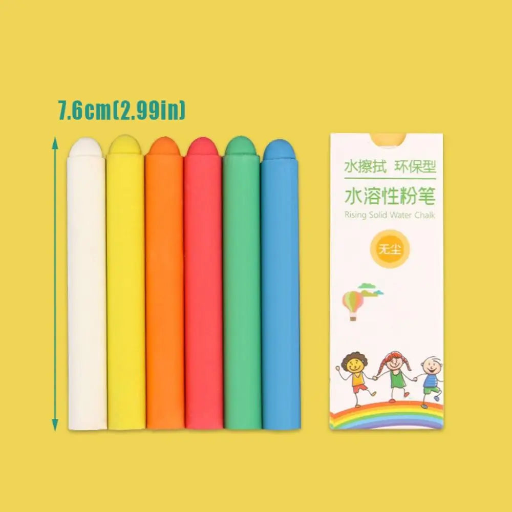 Dustless Colored Water-Soluble Chalk Set – Erasable, 6–48 Pcs