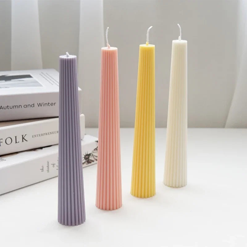Striped Column Pillar Candle Mold – DIY Church Candle Making Kit