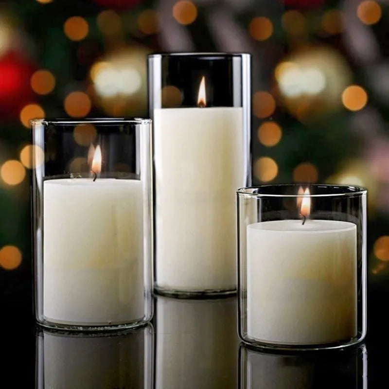 Transparent Glass Votive Candle Holder – Wedding & Home Décor