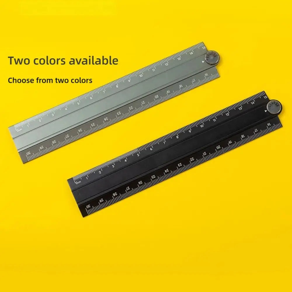 30cm Aluminum Alloy Folding Ruler – Multifunctional Drawing Tool