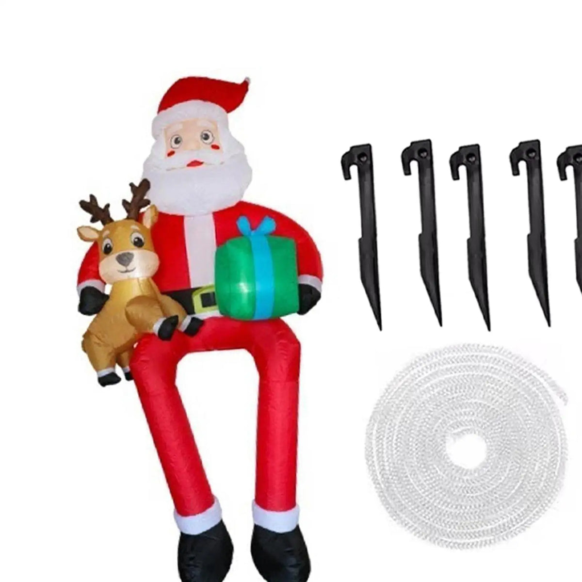 Giant LED Inflatable Santa Outdoor Christmas Yard Decoration