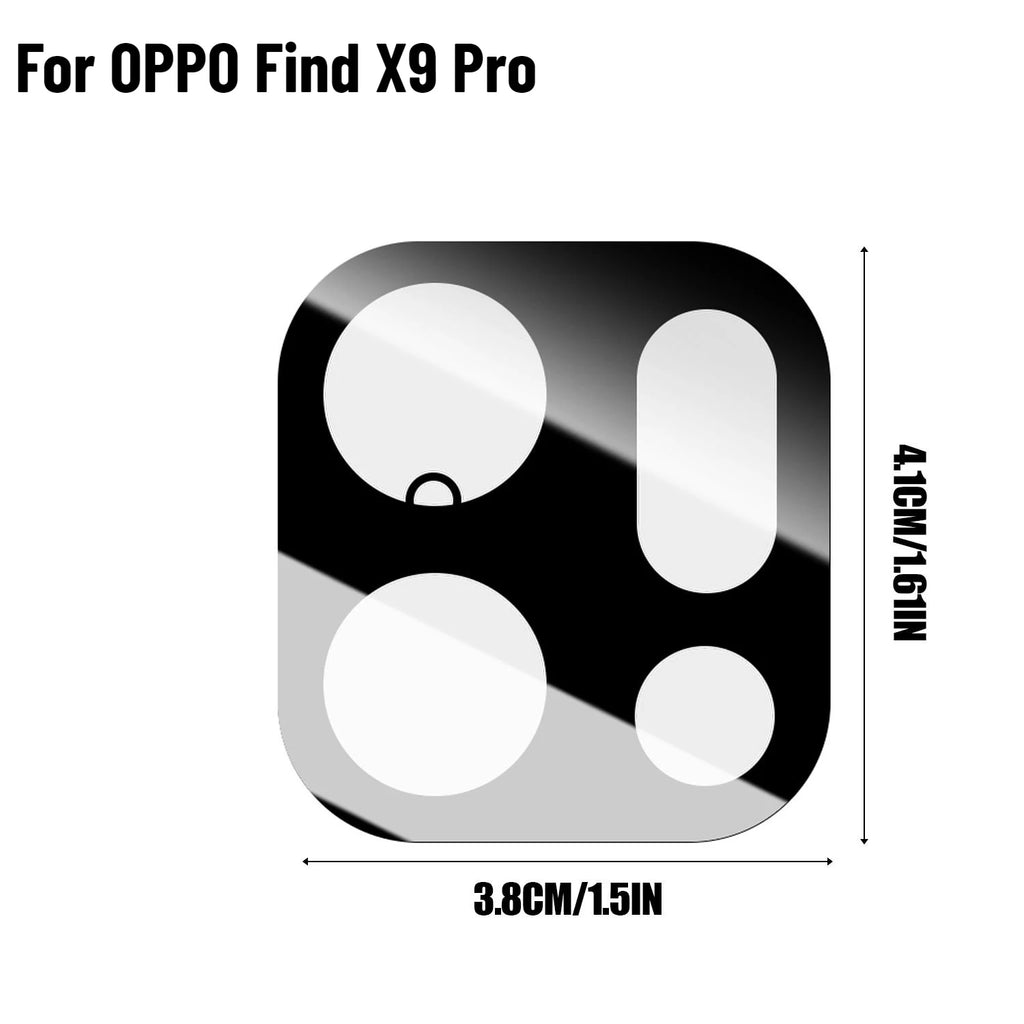 OPPO Find X9 / X9 Pro Camera Lens Protector – 9H Tempered Glass