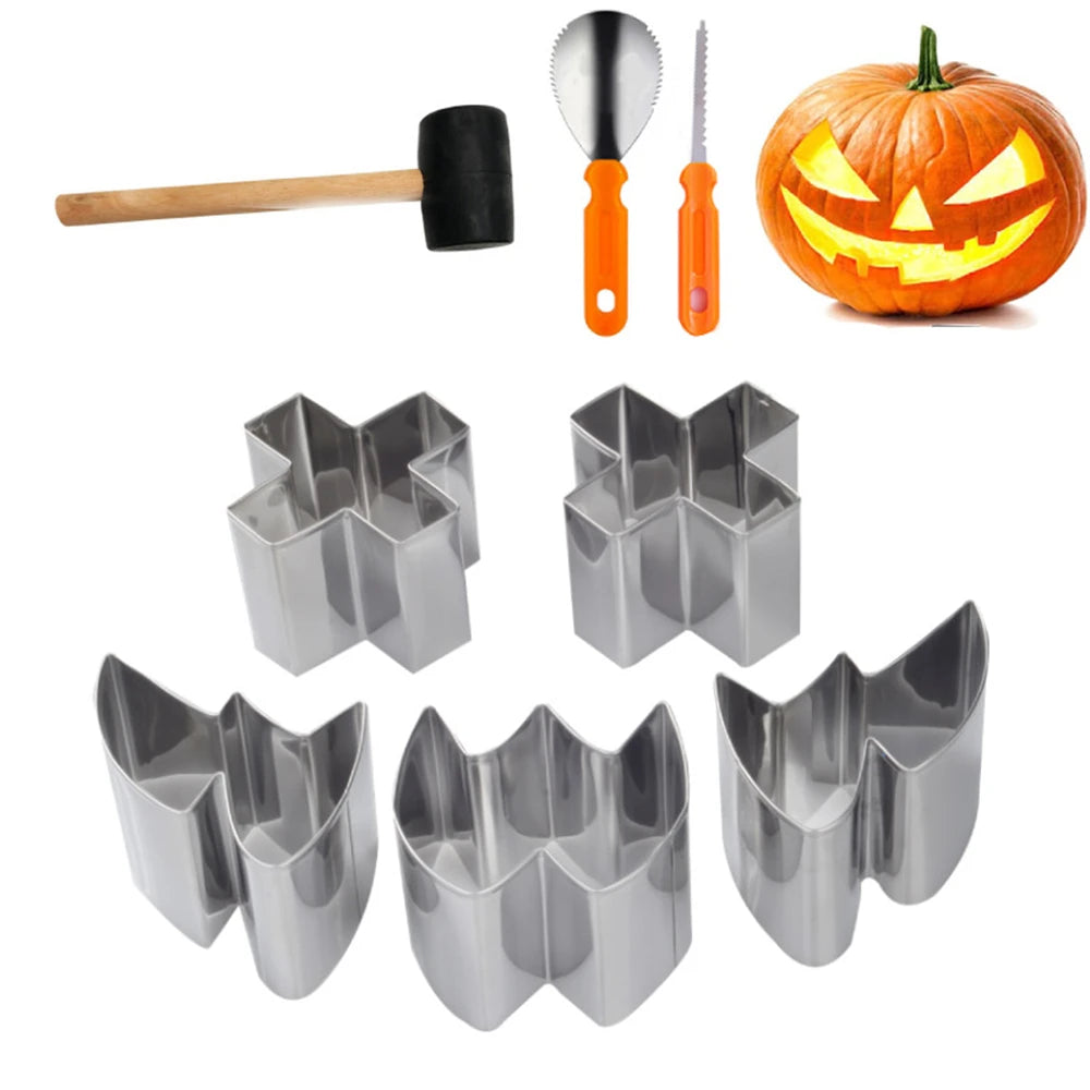 Stainless Steel Pumpkin Carving Kit – Halloween Cutter Set