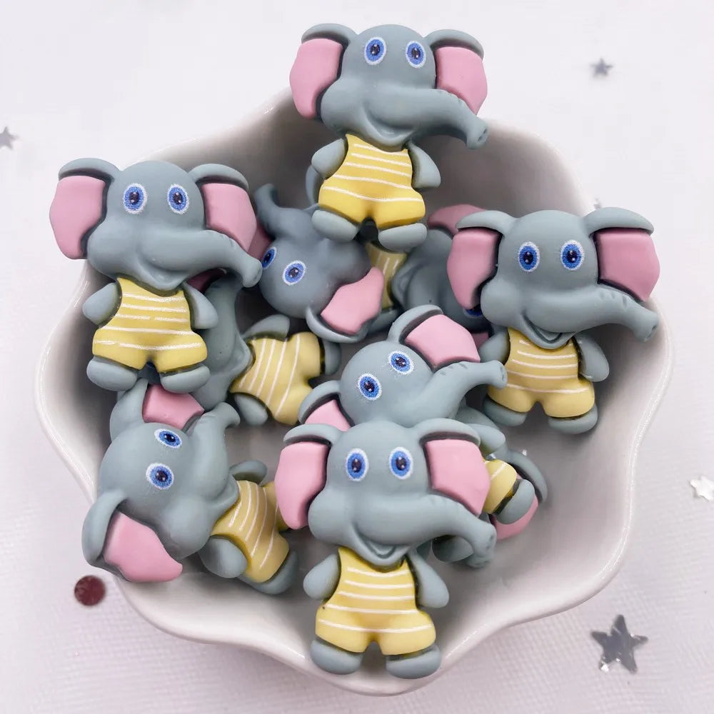12PCS Kawaii Resin Flatback Figurines for Scrapbook DIY Crafts