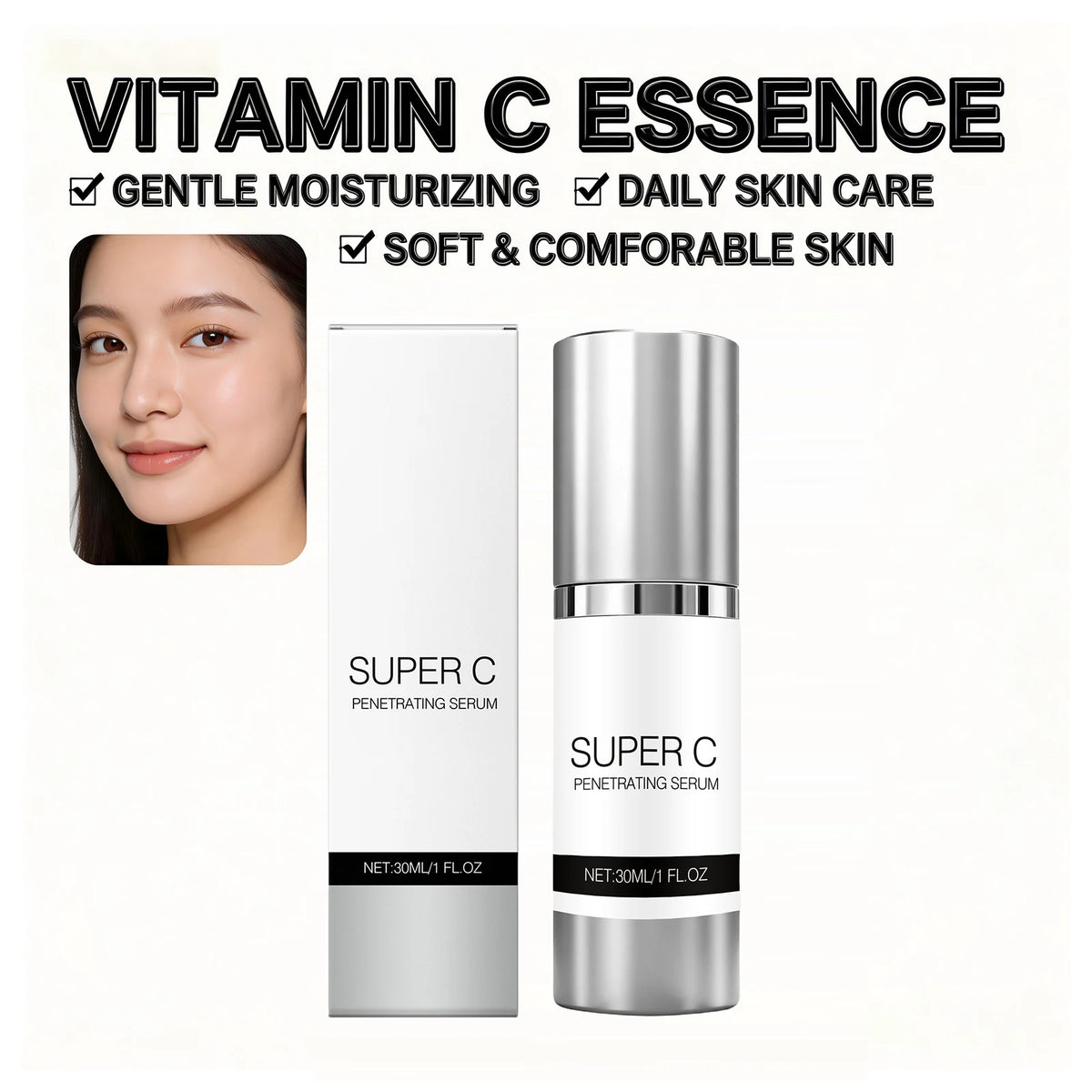 Vitamin C Brightening Face Serum – Firming & Hydrating