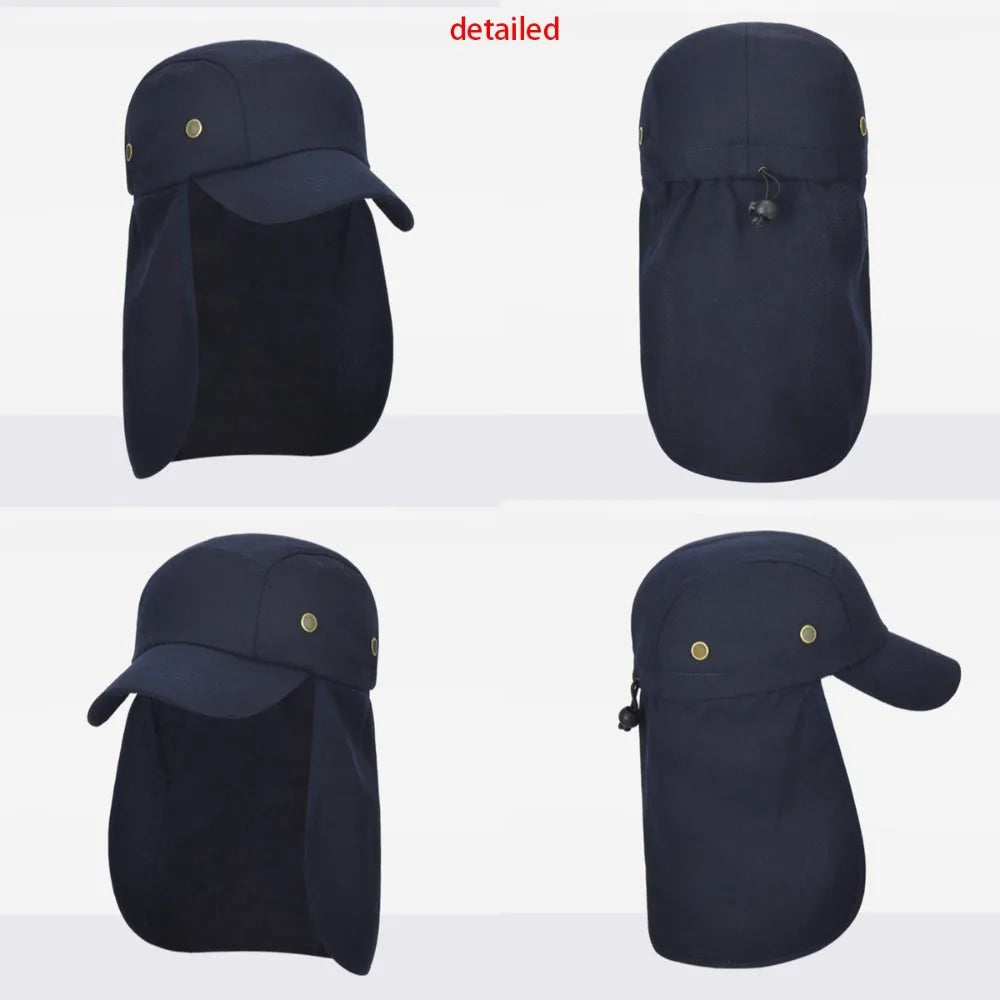 Unisex Baseball Cap with Neck Shawl – UV Sun Protection Hat