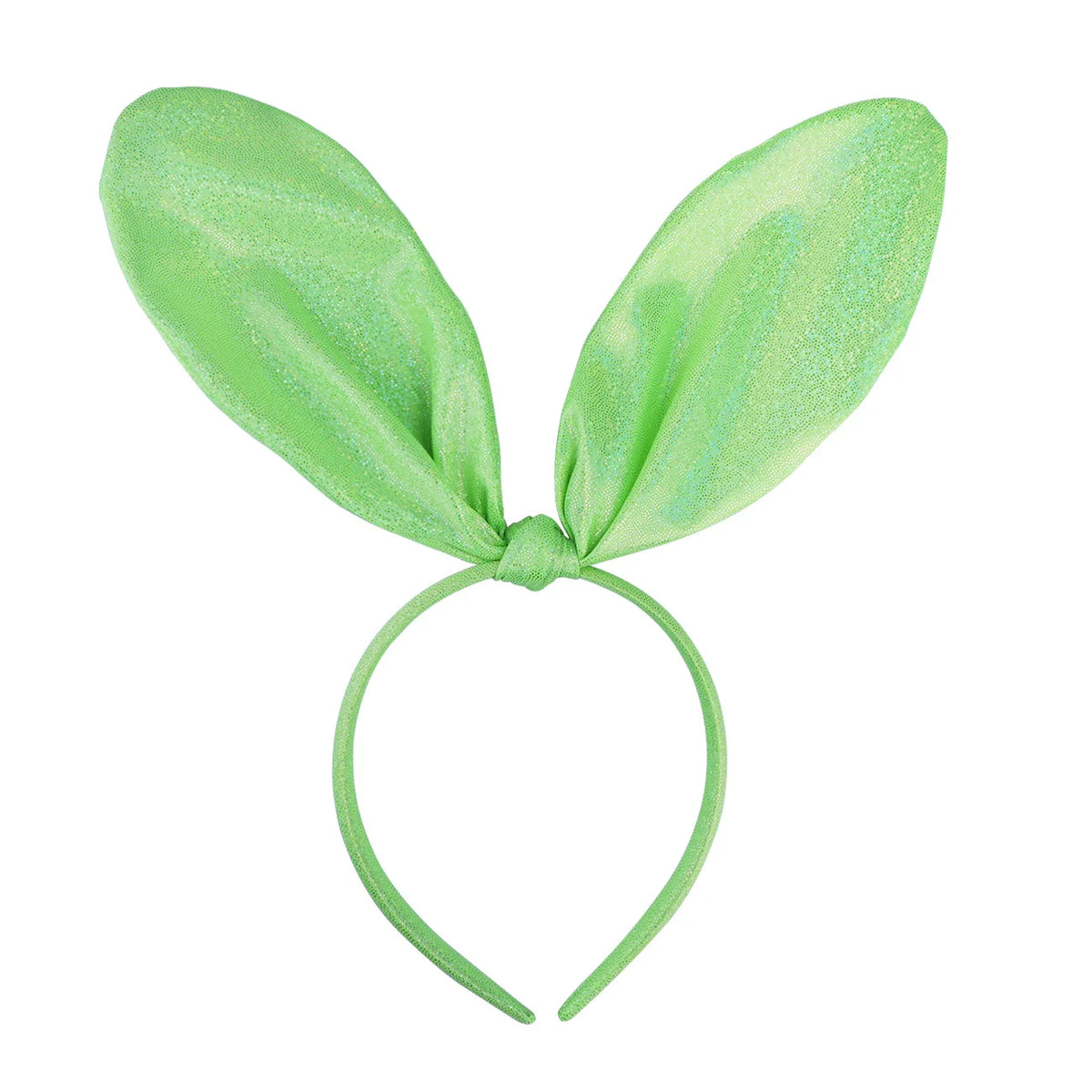 Bunny Rabbit Ears Headband – Fabric Bow Hair Hoop for Parties