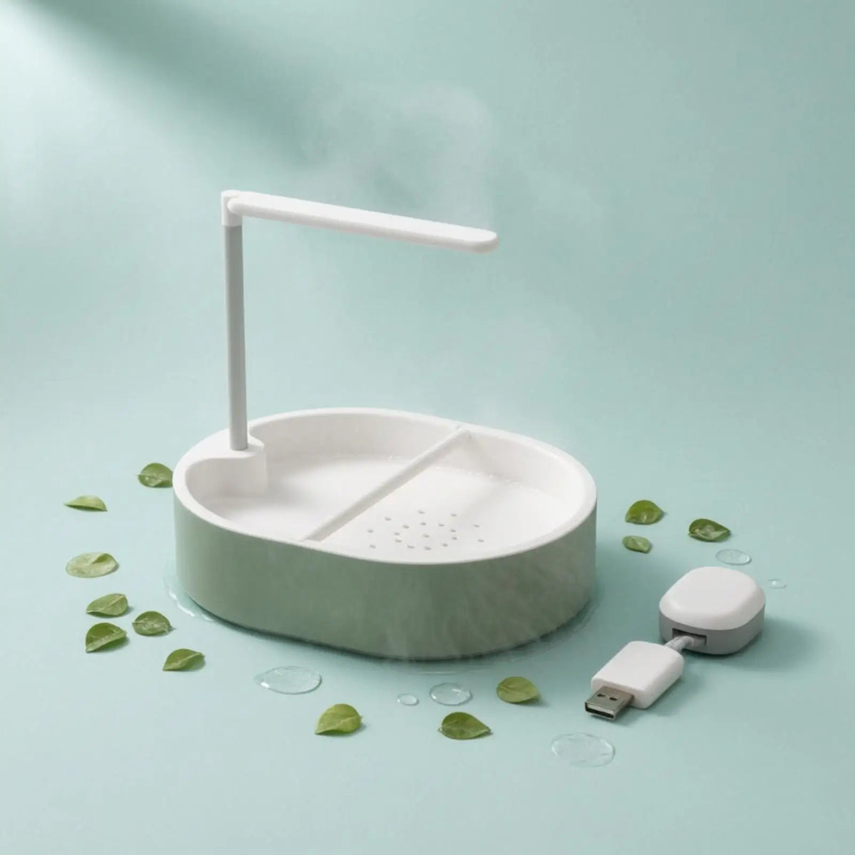Circulating Bird Bath with Pump & Overhead Shower Tube