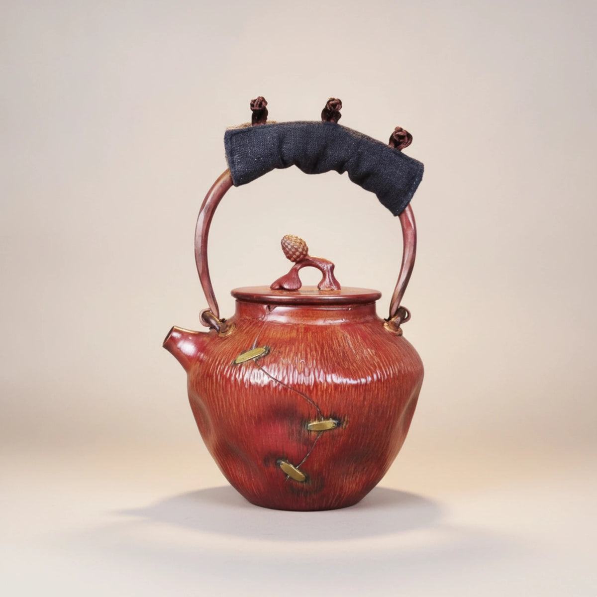 Copper Tea Kettle with Lid | Induction Compatible Retro Kettle