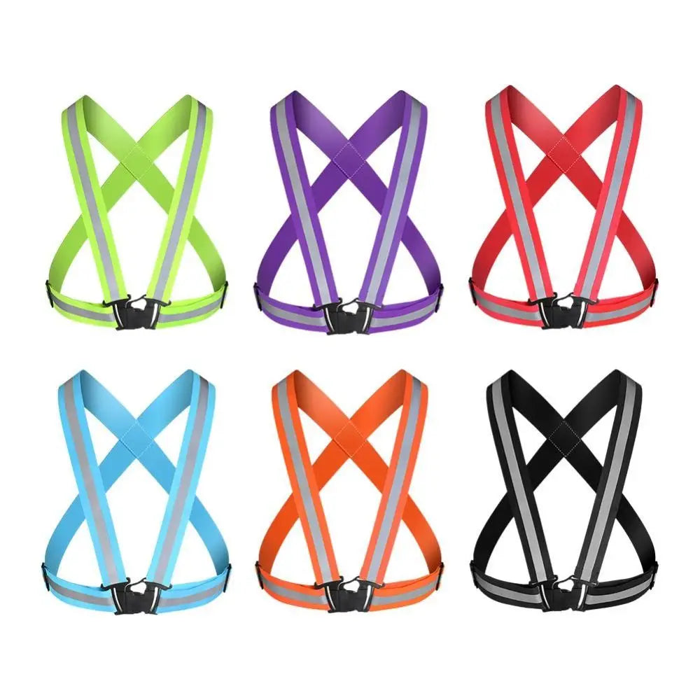 High Visibility Reflective Safety Vest Straps – Multicolor