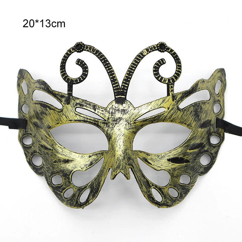 Retro Jazz Masquerade Half Face Mask – Halloween Costume