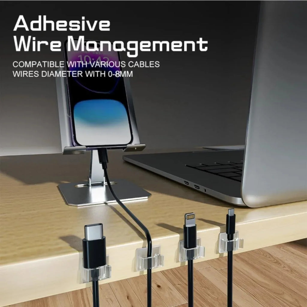 Clear Adhesive Hooks – No-Drill Light & Décor Hangers