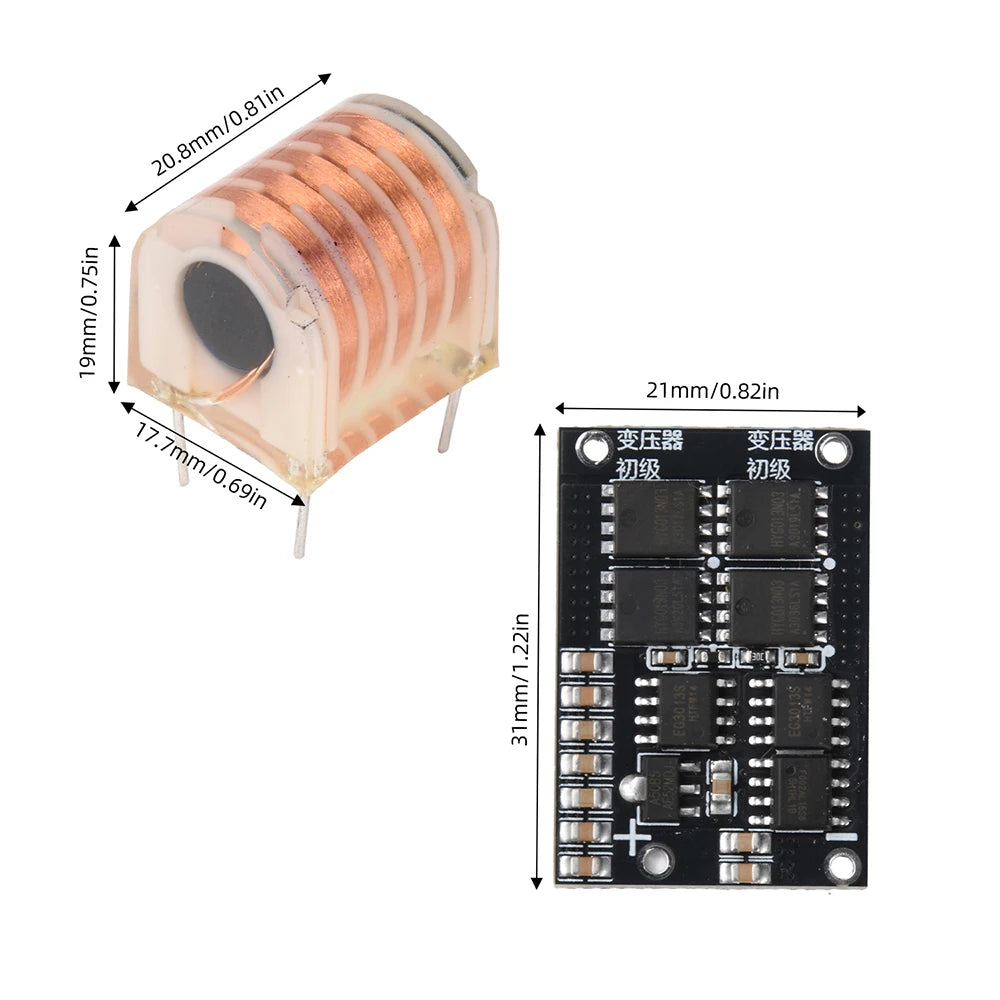 80W High-Voltage Arc Igniter Module DC 5–13V to AC 20kV