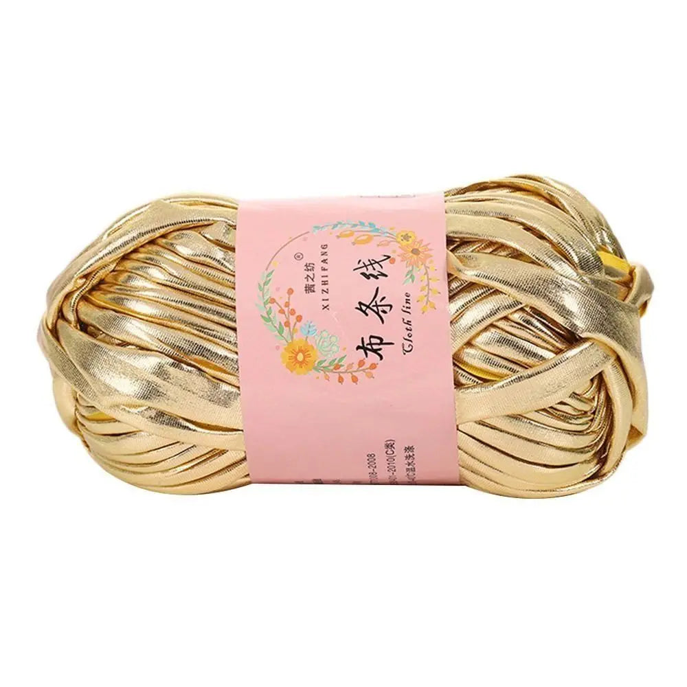 Shiny Magic Color Imitation Leather Crochet Yarn – 100g Ball