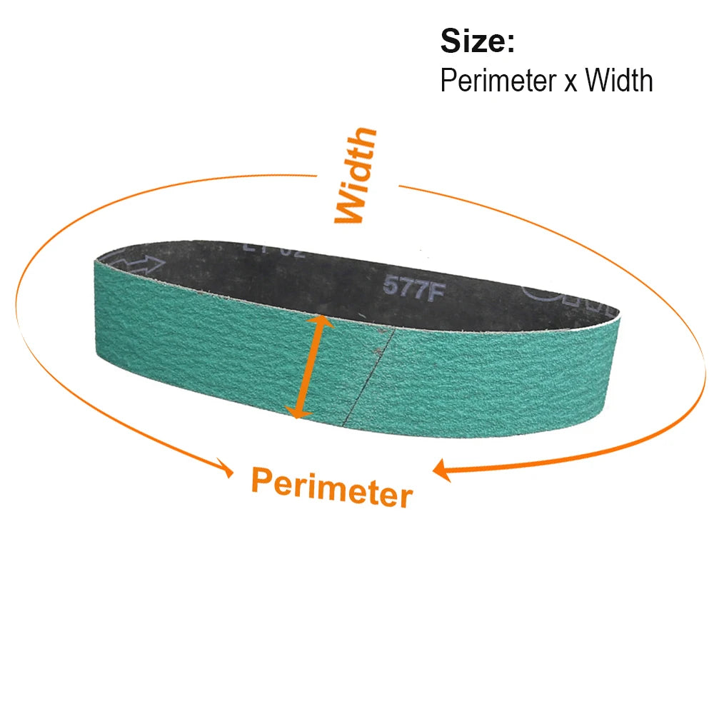 Zirconia Oxide Sanding Belts 2"x27" 686x50mm – 4-Pack