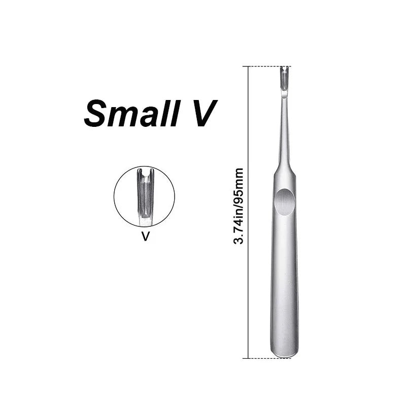 U & V Leather Groover Skiving Tool Kit – 4-Piece Stainless Set