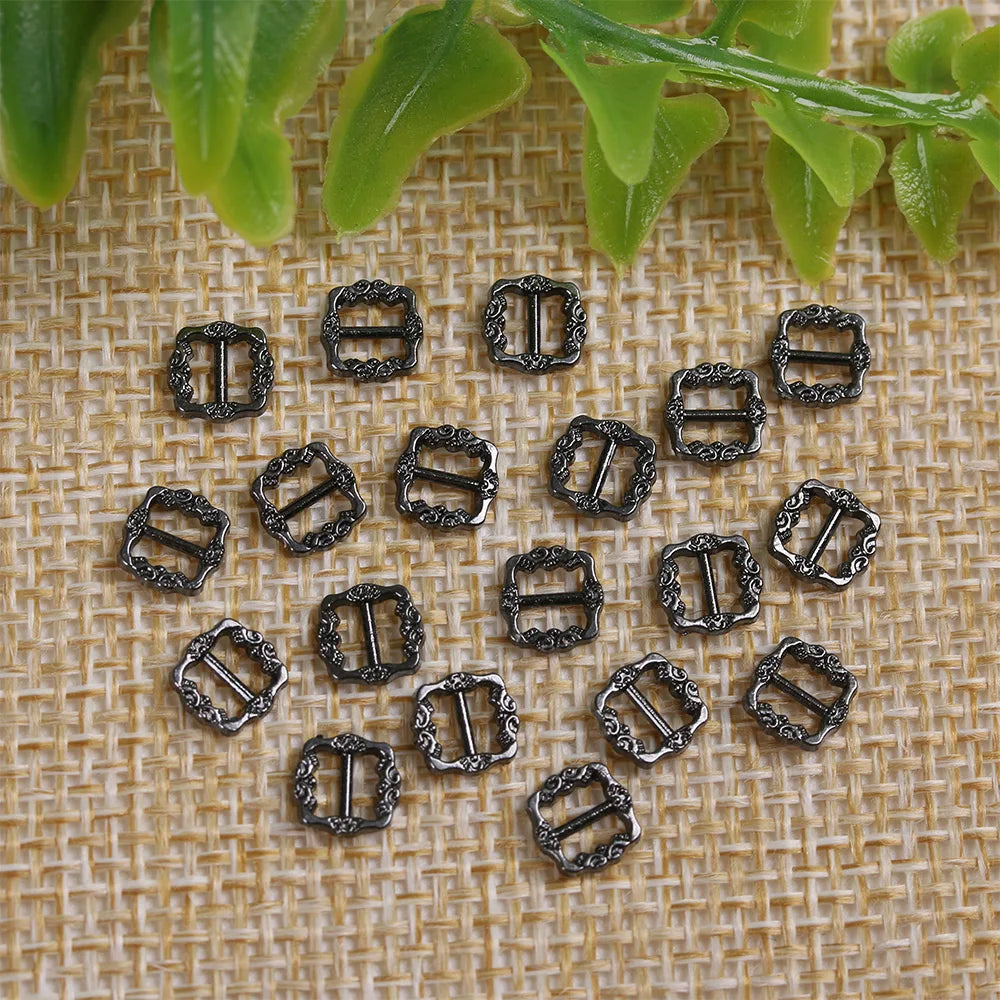 Mini Metal Tri-Glide Doll Buckles 20/40pcs – DIY Bag & Belt