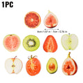 Acrylic Fruit Bookmarks Set – 7 Translucent Designs