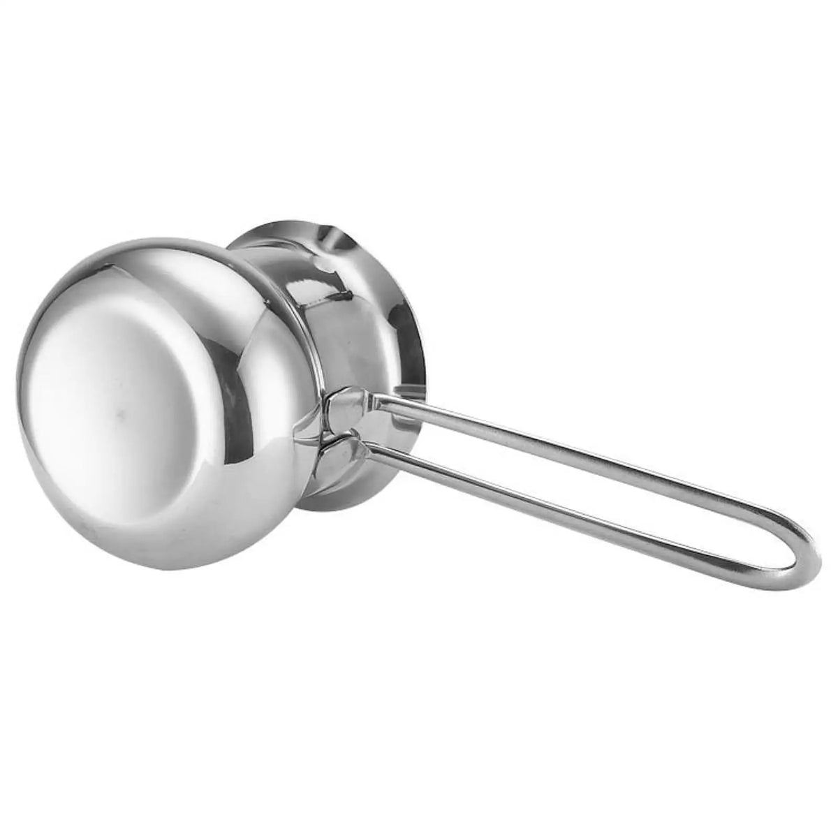 Stainless Steel Turkish Coffee Pot – Long Handle Milk Warmer