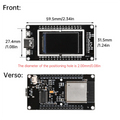 ESP32-WROOM-32 Dev Board with LCD, Wi-Fi & Bluetooth | Type-C