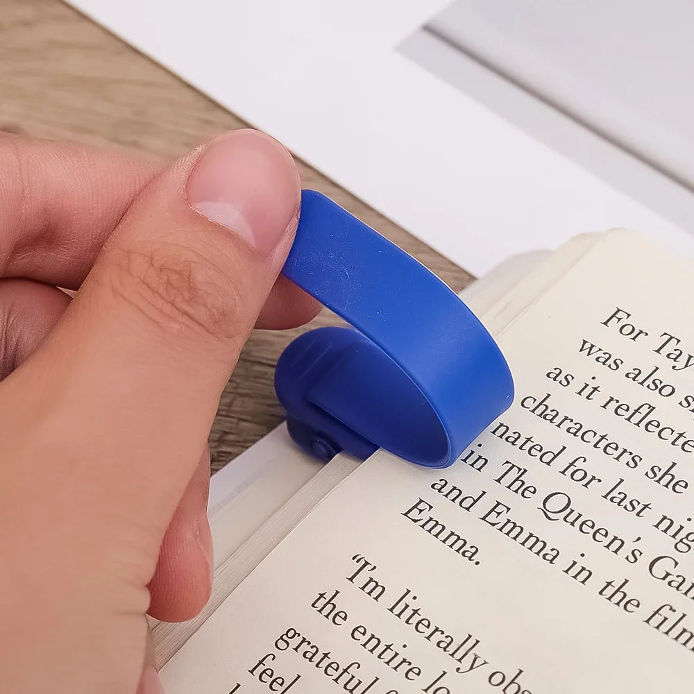 Silicone Bookmark Clip – Auto Page-Tracking Book Marker