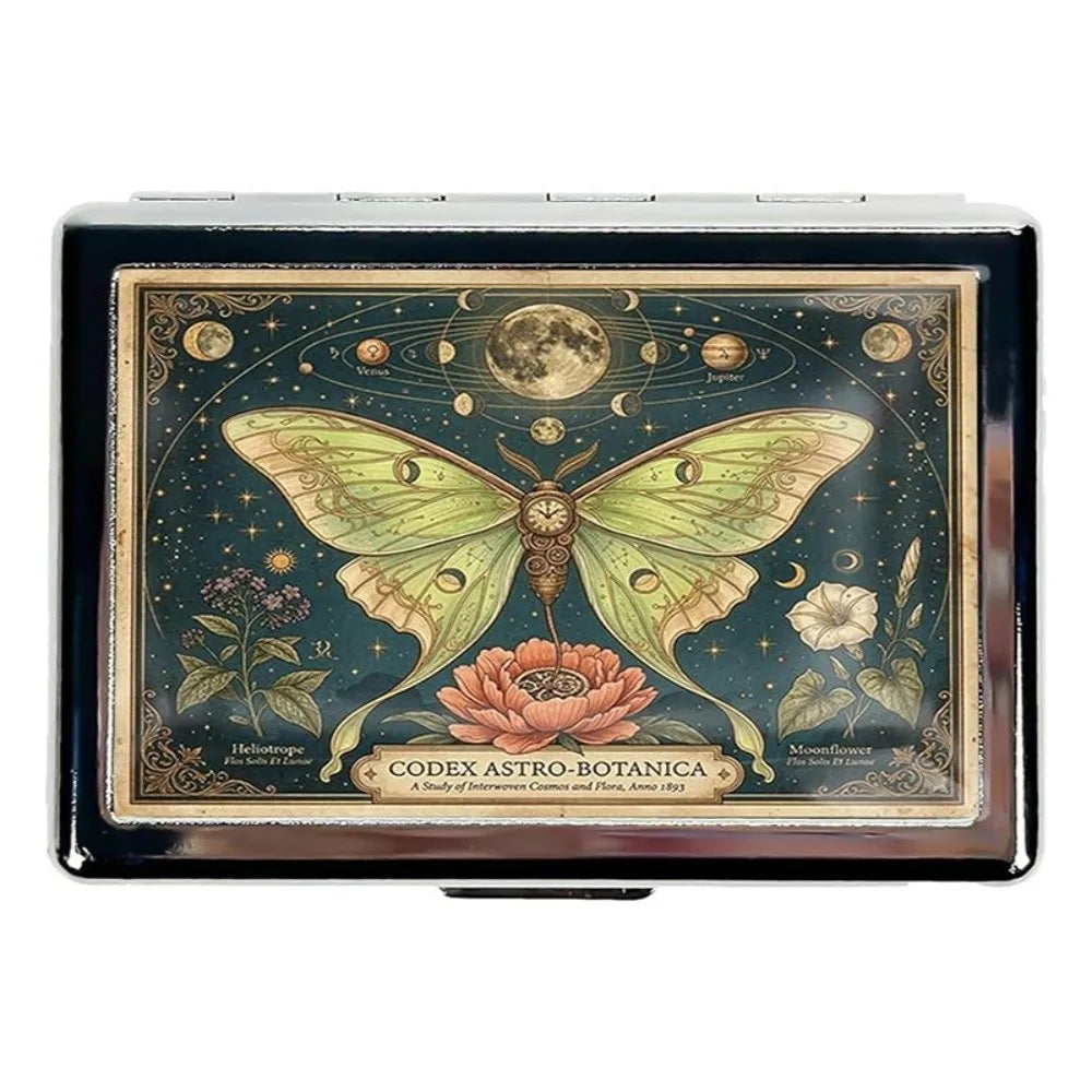 Vintage Metal Card Case – Snap-Close ID & Business Card Holder