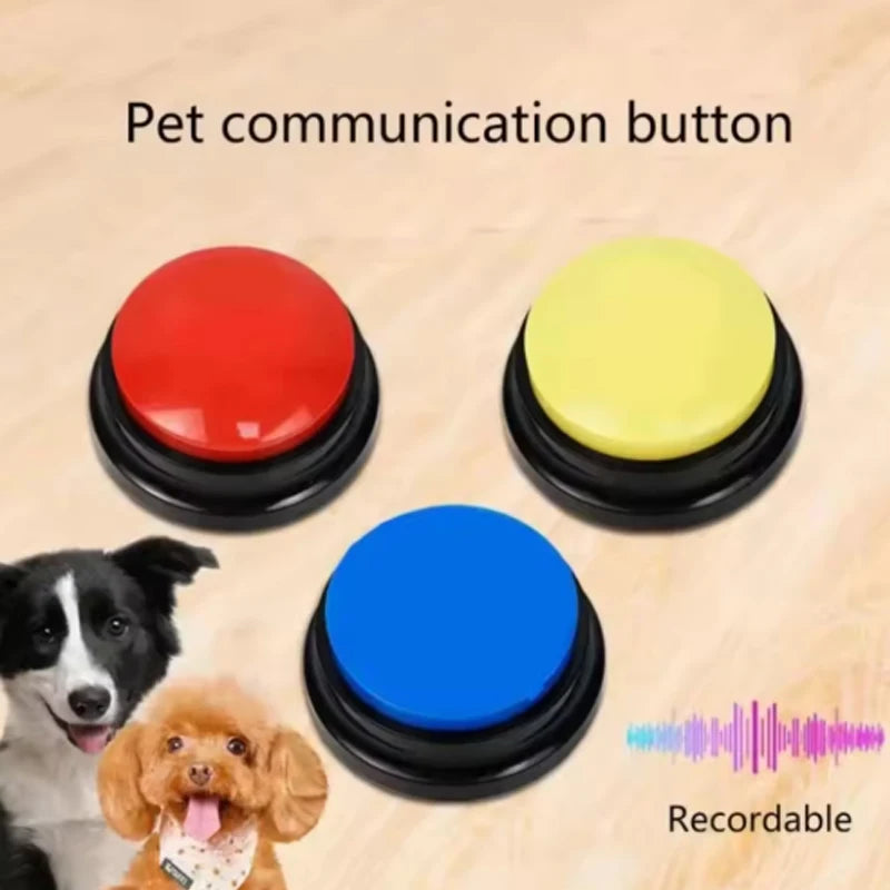 Dog Communication Voice Recording Buttons – 30s Pet Training Buzzer