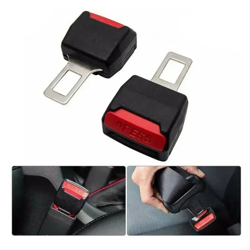 Universal Car Seat Belt Extender Buckle – 2-Piece Anti-Pinch