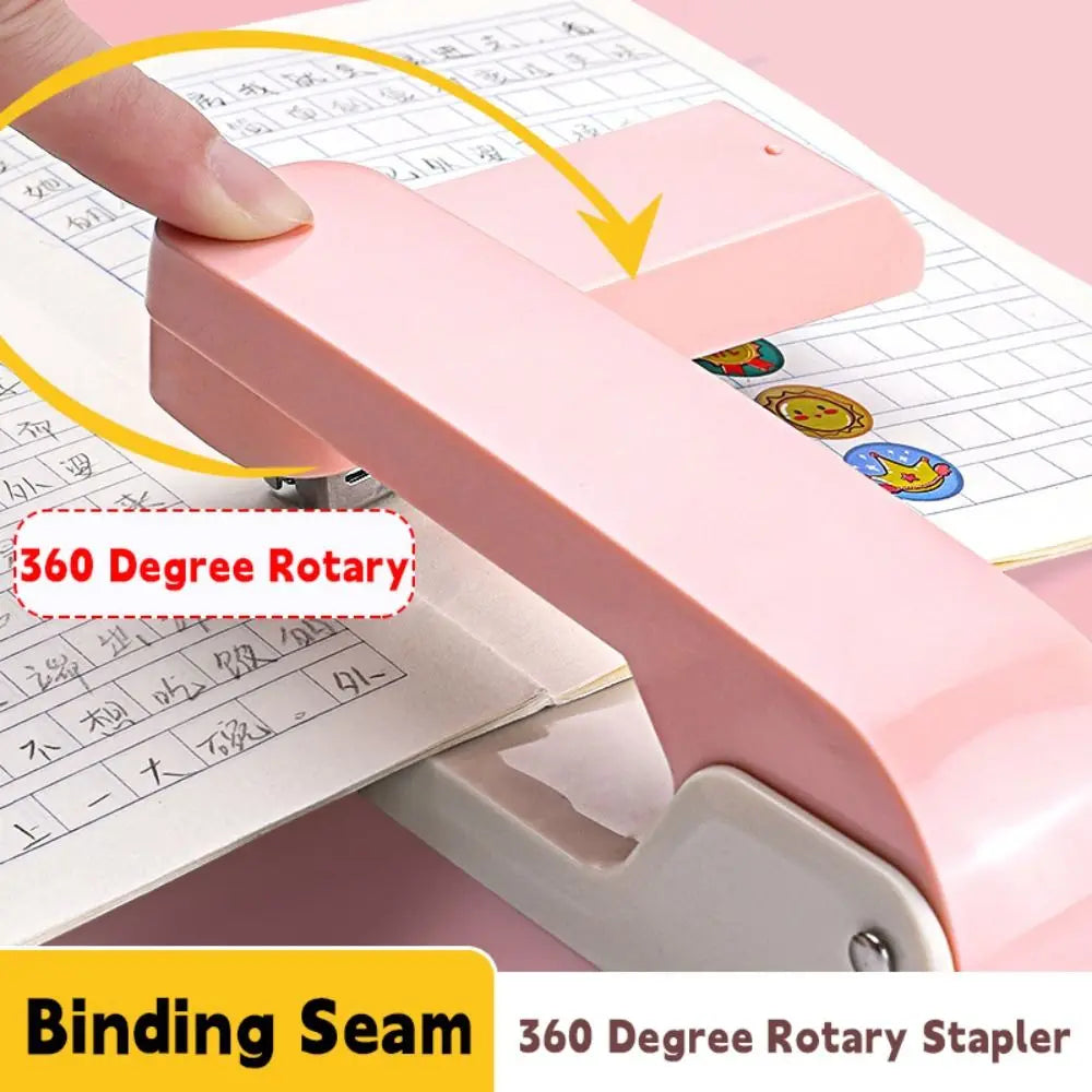 360° Rotary Metal Stapler | 24/6 26/6 Staples – Bookbinding