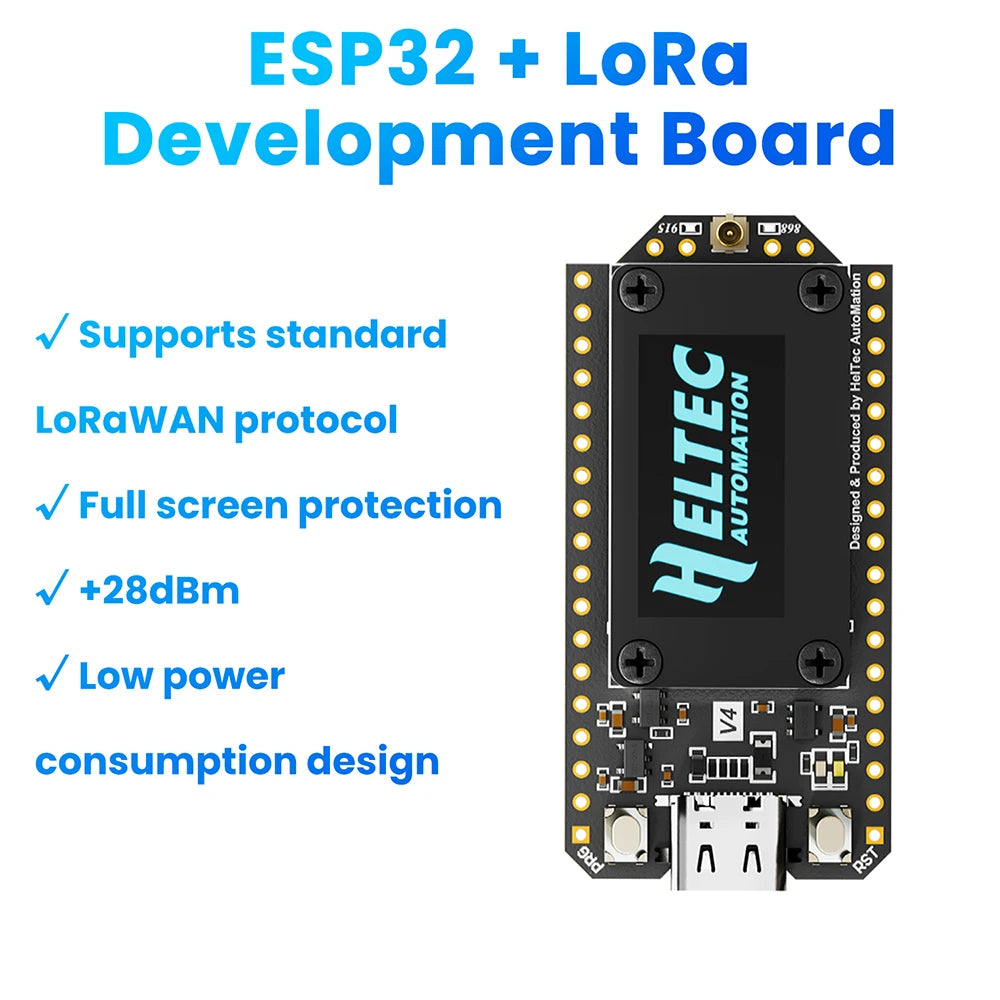 WiFi LoRa 32 V4 ESP32-S3R2 IoT Dev Board | 0.96" OLED Display