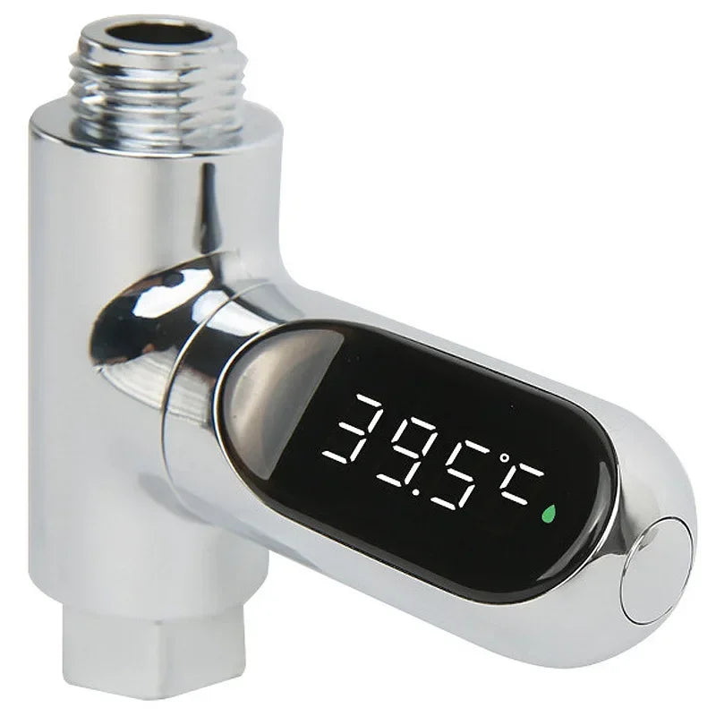 Self-Powered LED Shower Thermometer | Baby Bath Water Temp