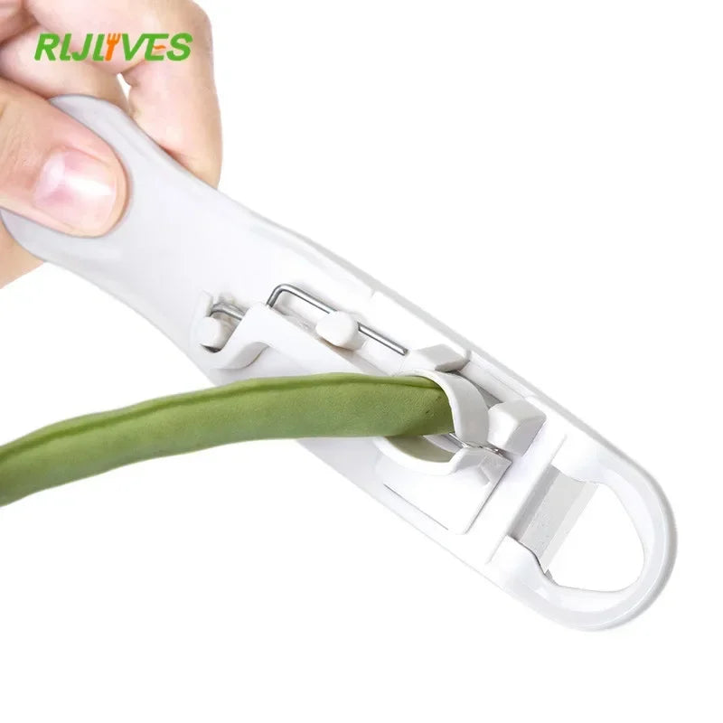 French Green Bean Slicer Stringer & Peeler – Stainless Steel