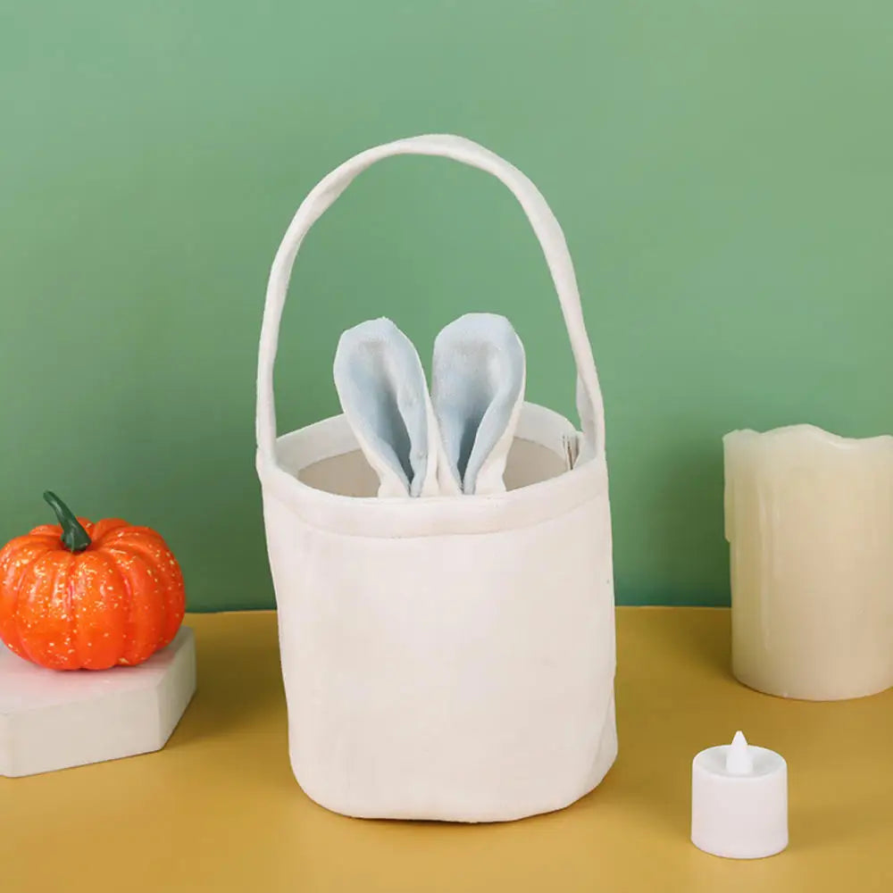 Easter Egg Basket Bunny Non-Woven Candy Bucket Gift Bag Kids