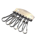 6-Hook Alloy Key Organizer Clasp – DIY Leather Key Case Ring