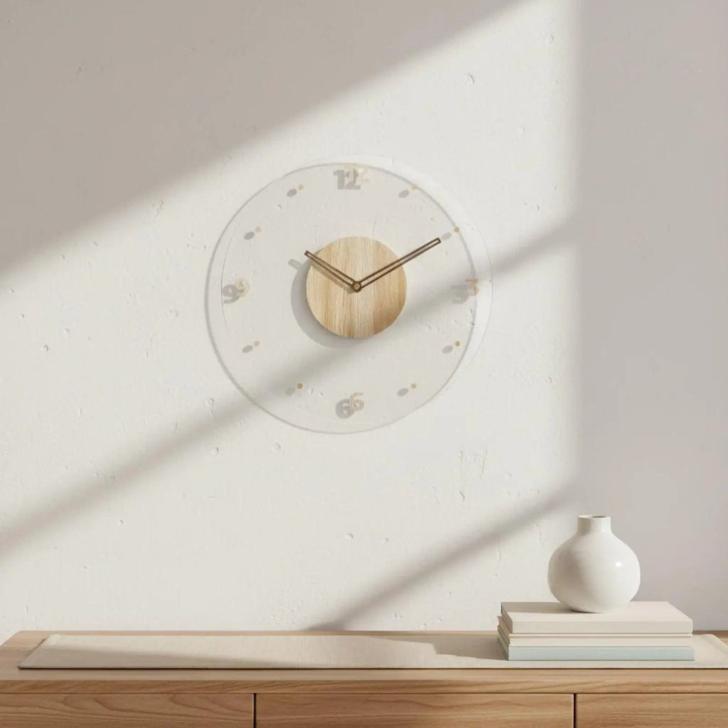 3D Acrylic Wall Clock | Silent Floating Numbers Home Decor