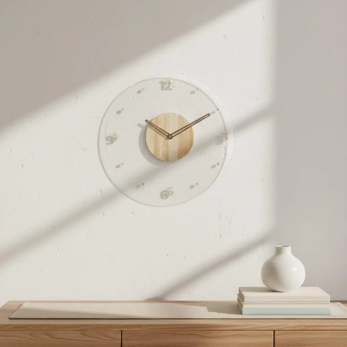 3D Acrylic Wall Clock | Silent Floating Numbers Home Decor
